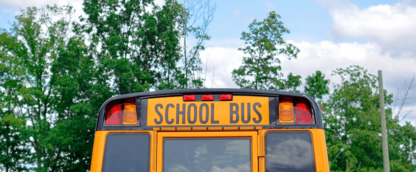 Photo of a yellow school bus