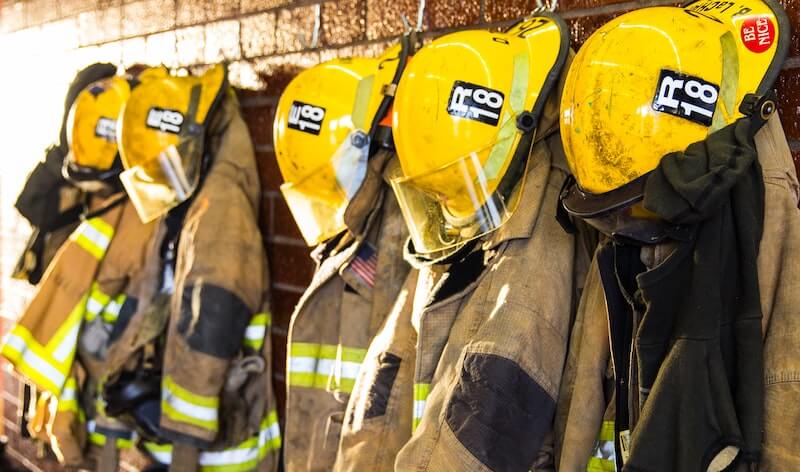 Photo of firefighter uniforms