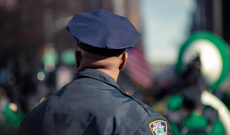 Photo of a New York police officer