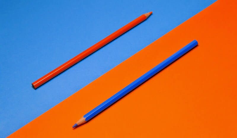 Image of two pencils to represent strategic planning and action planning