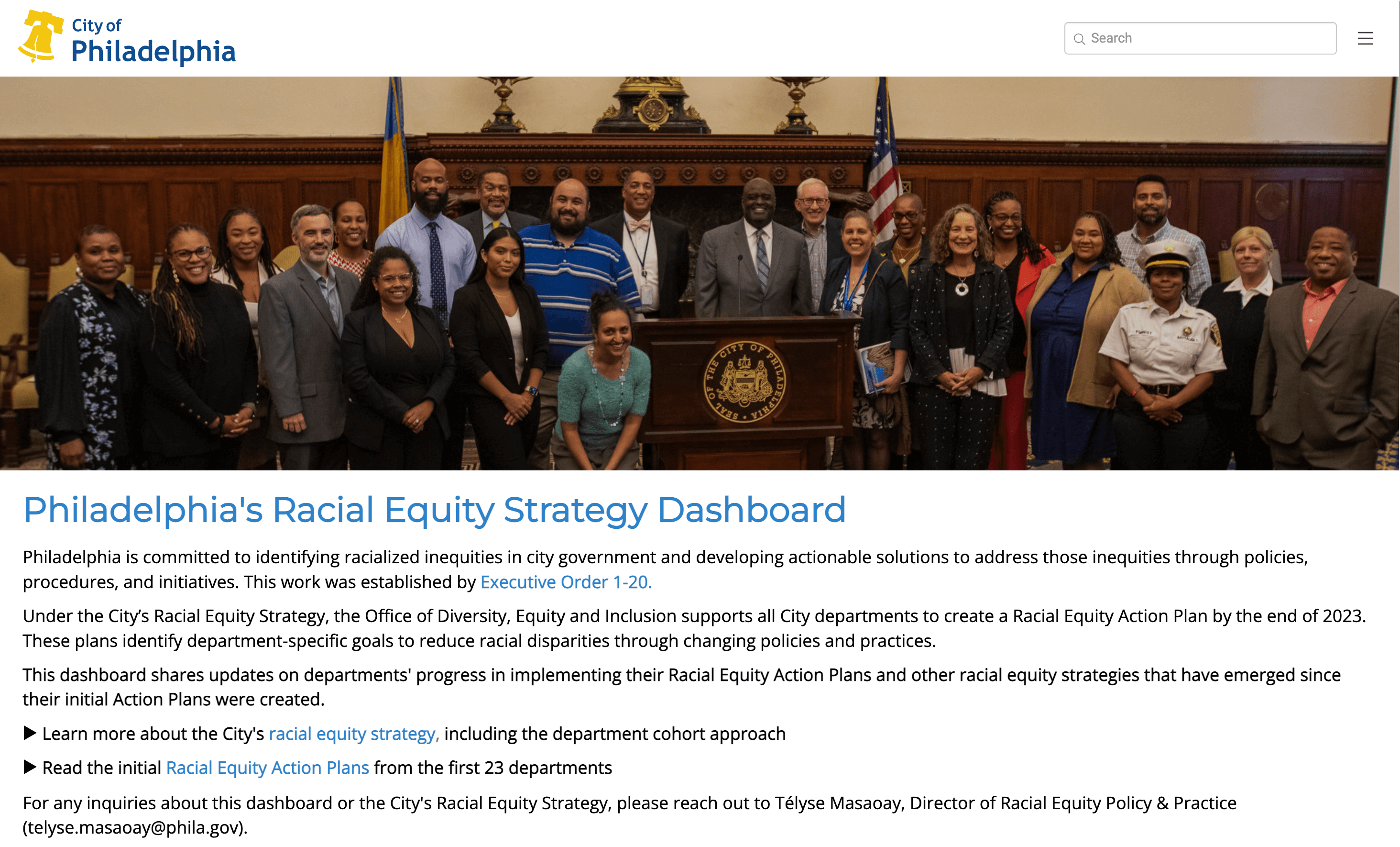 City of Philadelphia Racial Equity Strategic Plan