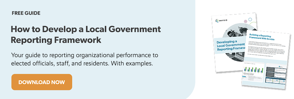 Developing a Local Government Reporting Framework Guide
