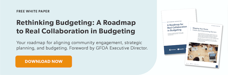 Image of Rethinking Budgeting: A Roadmap to Real Collaboration in Budgeting white paper with Download Now button