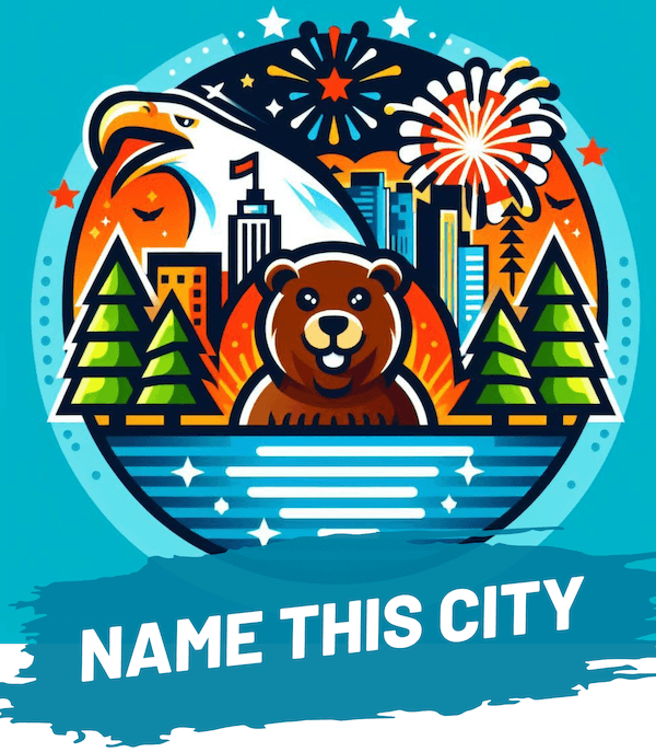 Image of a colorful city logo