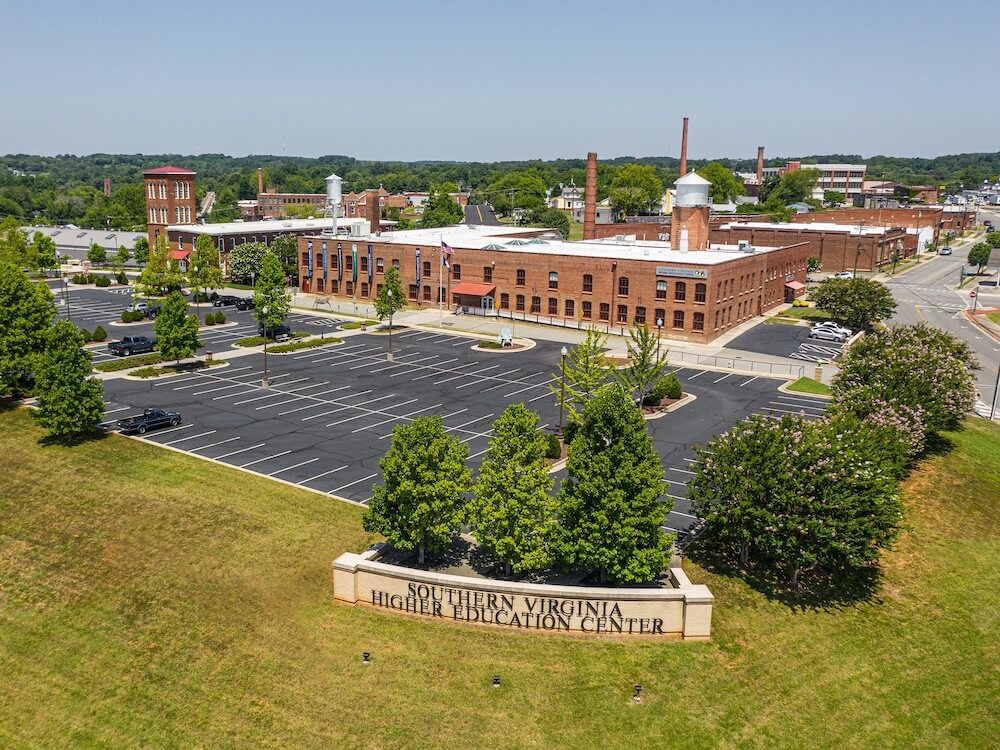 Aerial photo of Southern Virginia Higher Education Center